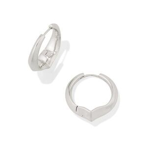 Kendra Scott Henley Metal Hoop Earrings - Silver